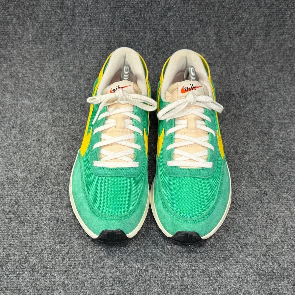 Nike Waffle Debut Vintage Sneaker Womens 10.5 Stadium Green Opti Yellow Athletic